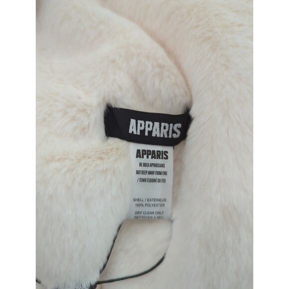 Apparis Faux Fur Bambi Ivory Scarf NWT - Picture 4 of 4